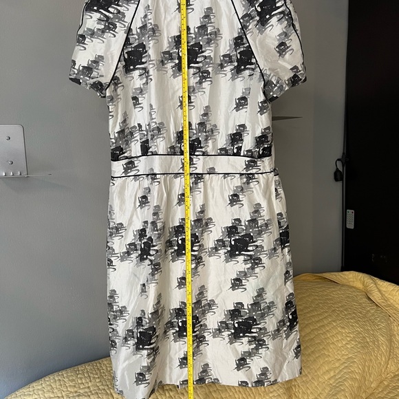 Elegant Black and White Dress - Picture 4 of 10